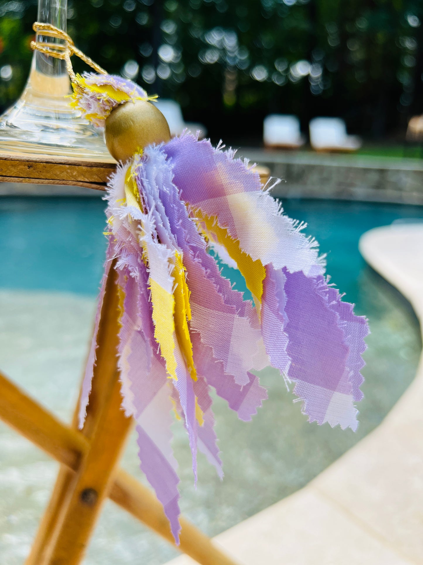 Lilac, Yellow & White Tassel