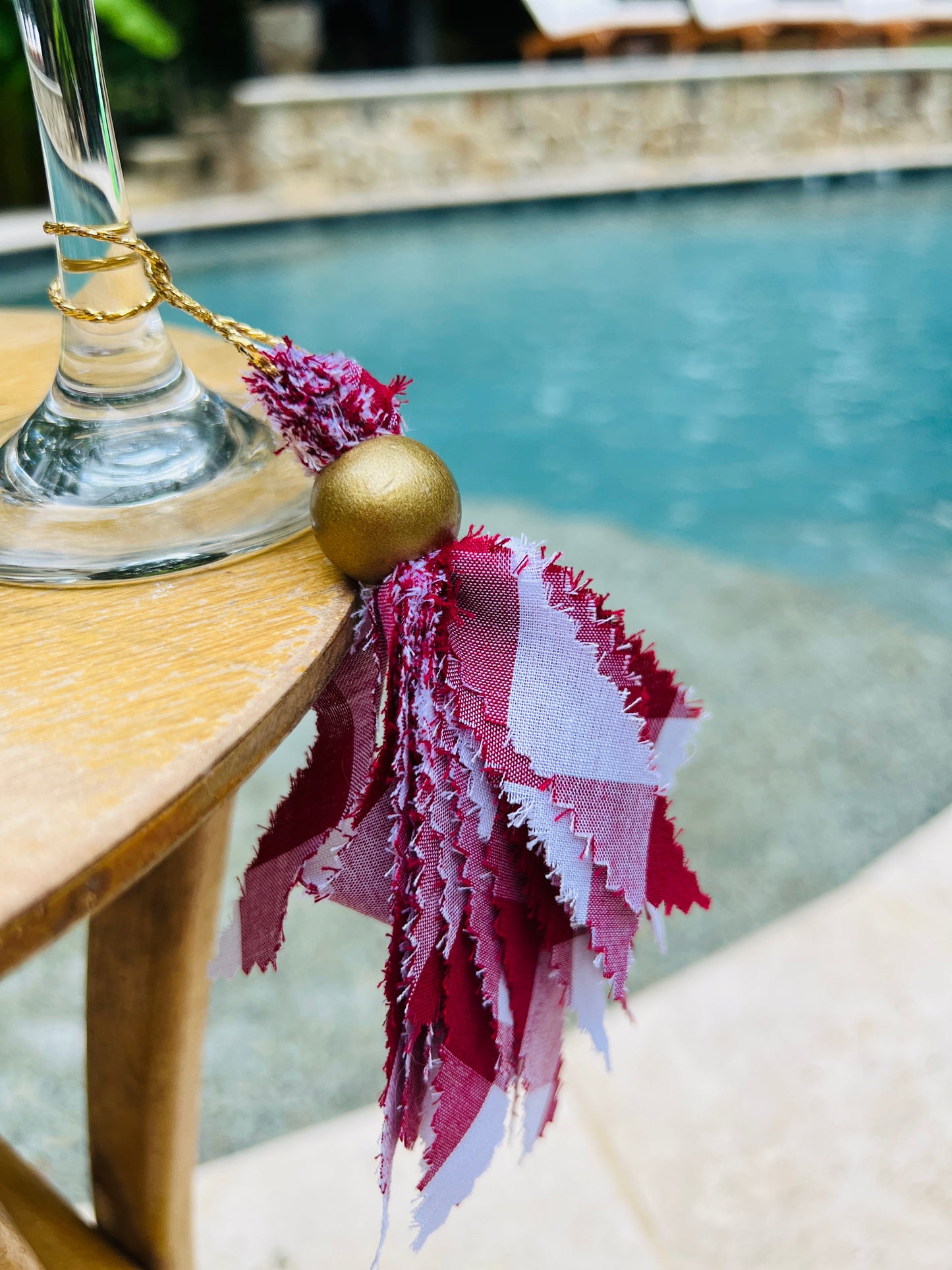 Maroon/Burgundy & White