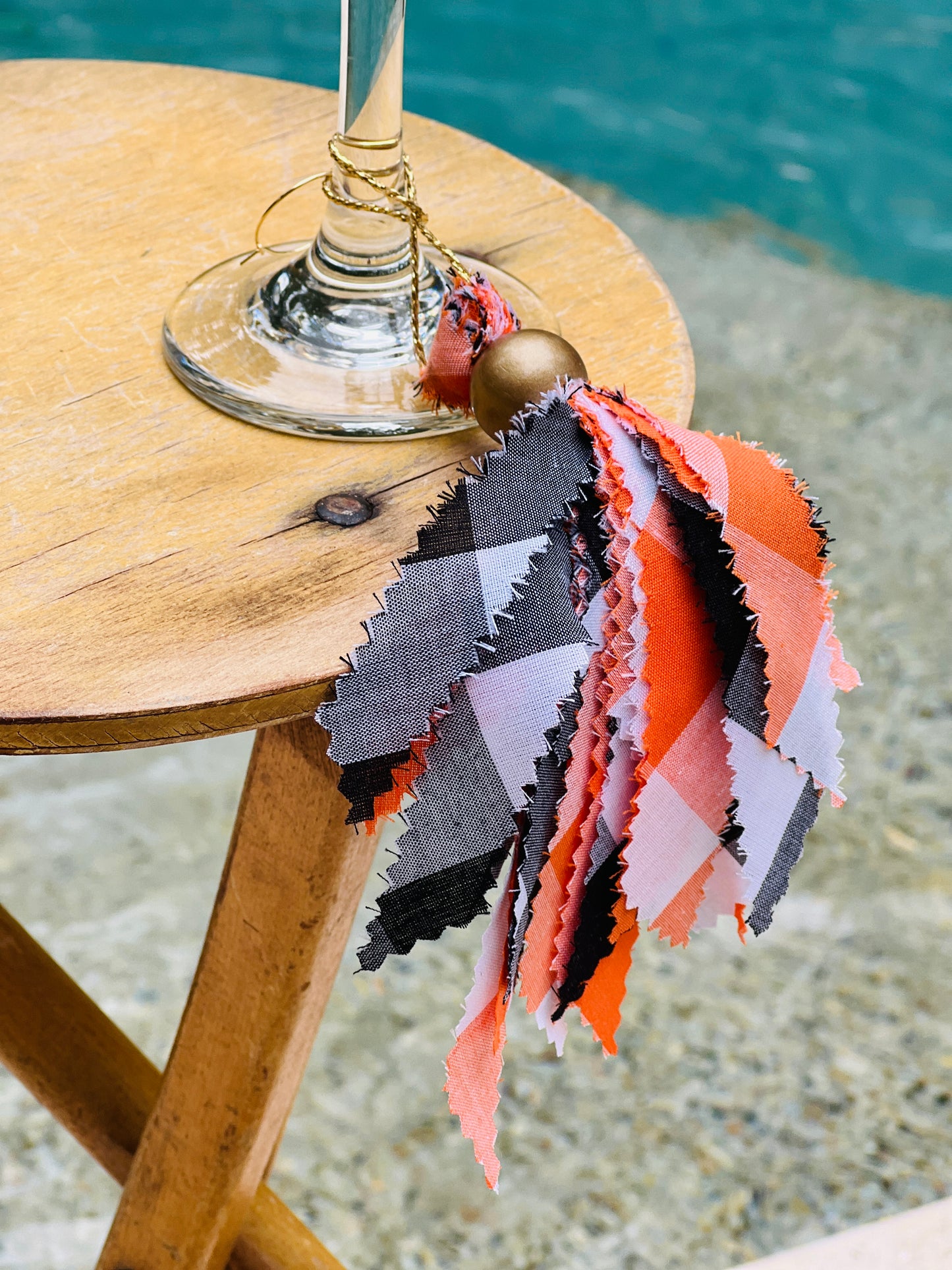 Halloween Tassel-Orange & Black Tassel