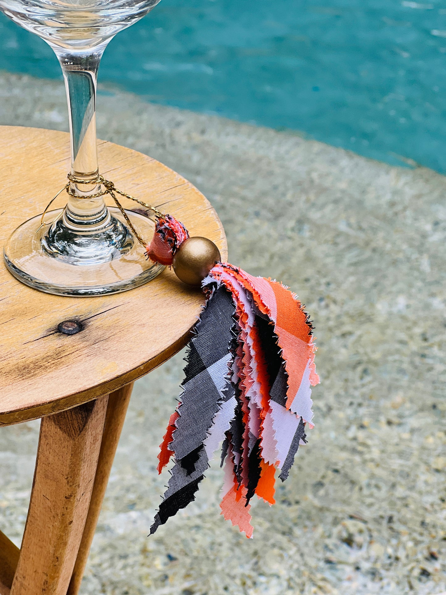 Halloween Tassel-Orange & Black Tassel