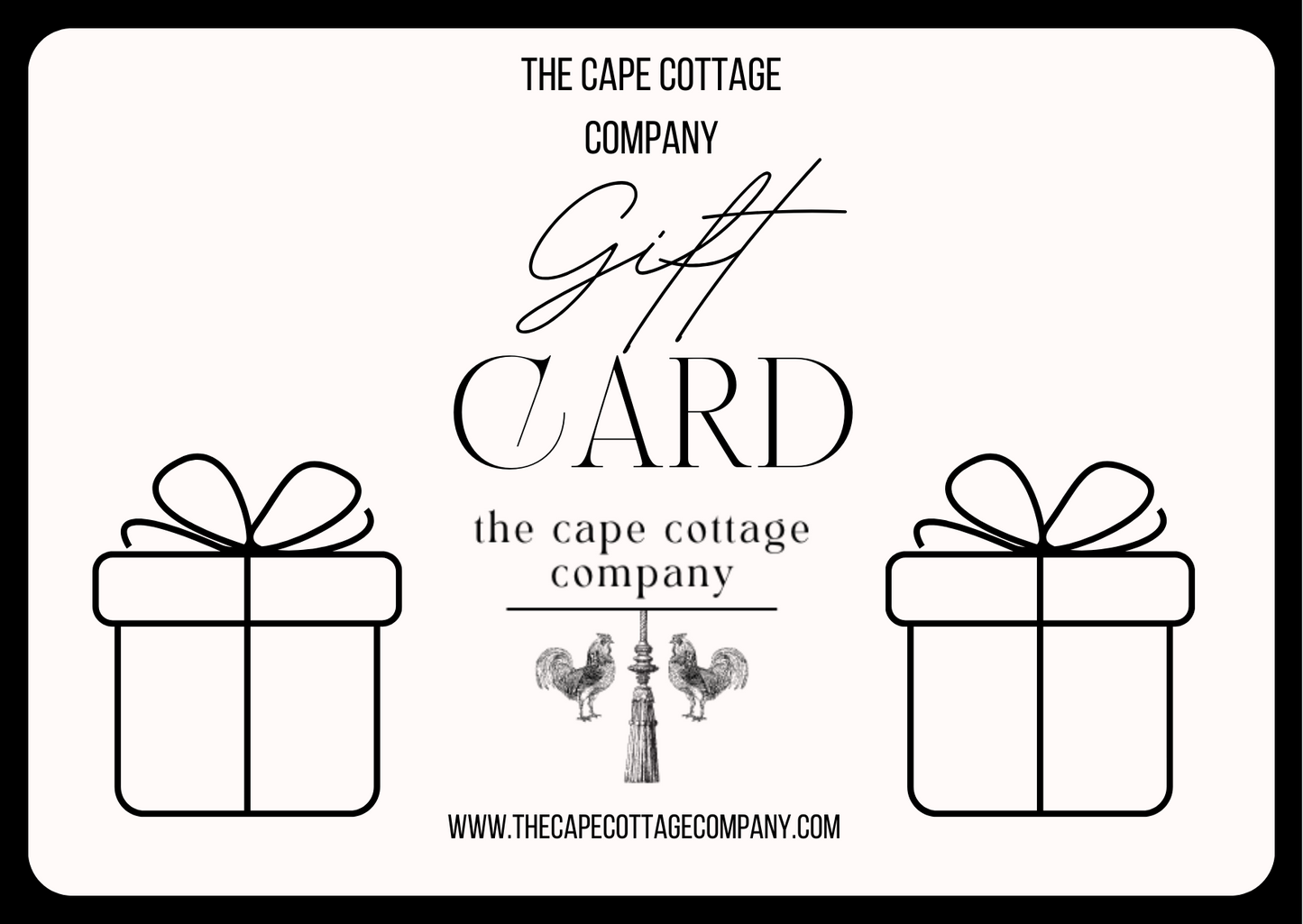 ~GIFT CARDS~ Now available from The Cape Cottage Company!